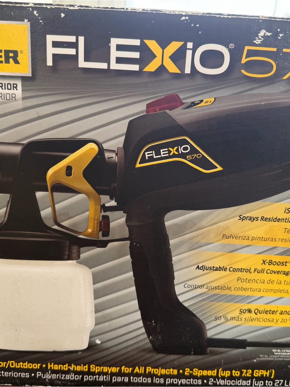Wagner FLEXiO 570 Handheld Sprayer - Black and Yellow